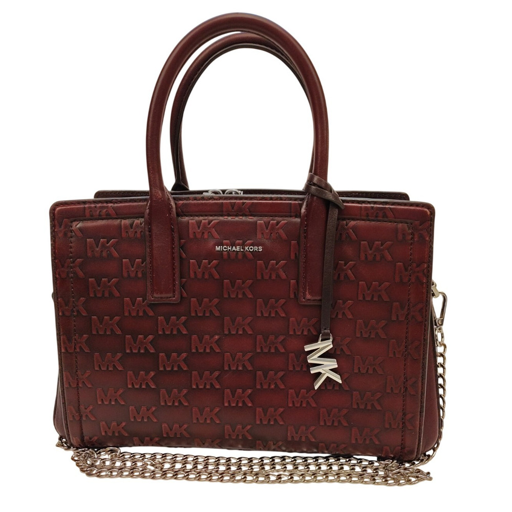 Michael Kors Laila Leather Tote/Crossbody-Oxblood/Red/Burgundy-MED-Gently Used